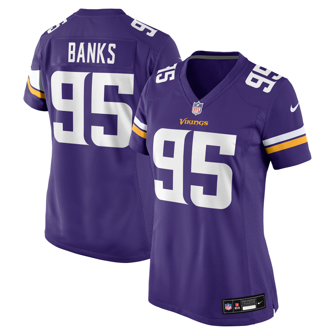 Caleb Banks Minnesota Vikings Nike Women's Team Game Jersey -  Purple