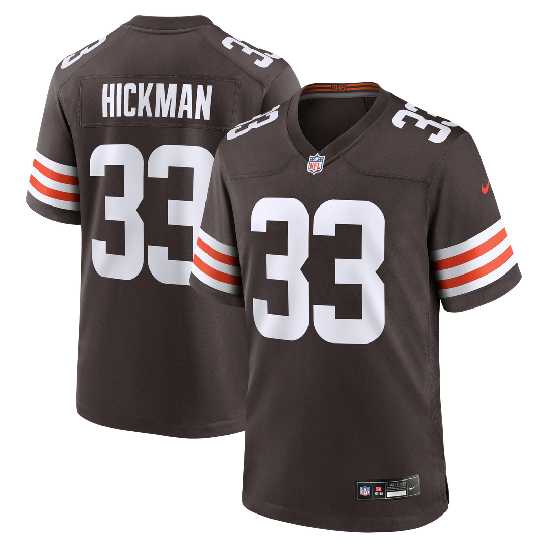 Ronnie Hickman Cleveland Browns Nike Team Game Jersey -  Brown