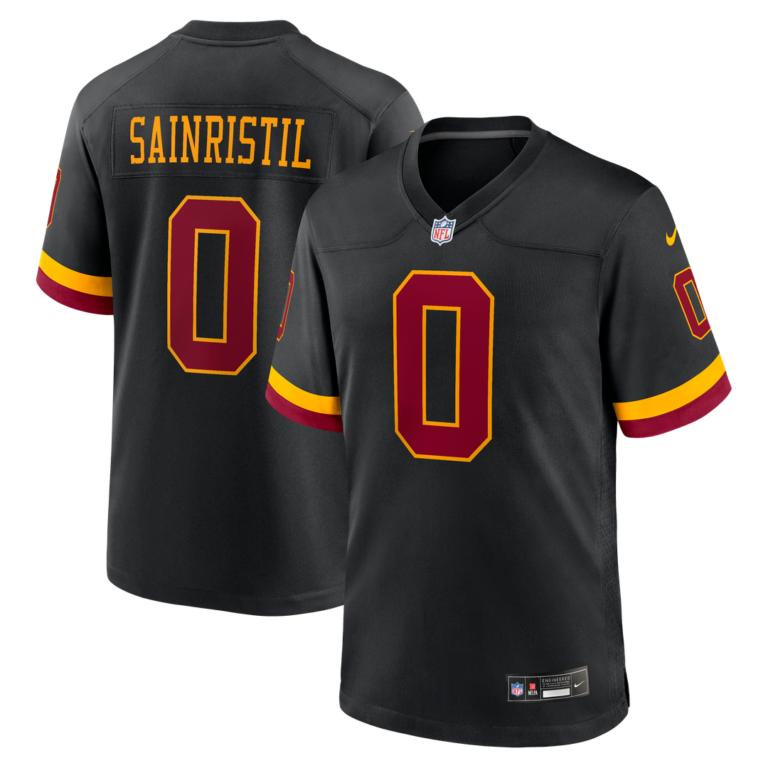 Mike Sainristil Washington Commanders Nike Hail Raiser Alternate Game Jersey - Black