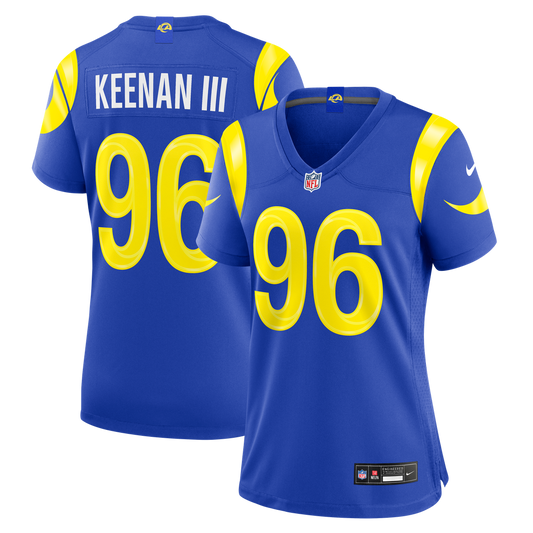 Tim Keenan III Los Angeles Rams Nike Women's Team Game Jersey - Royal