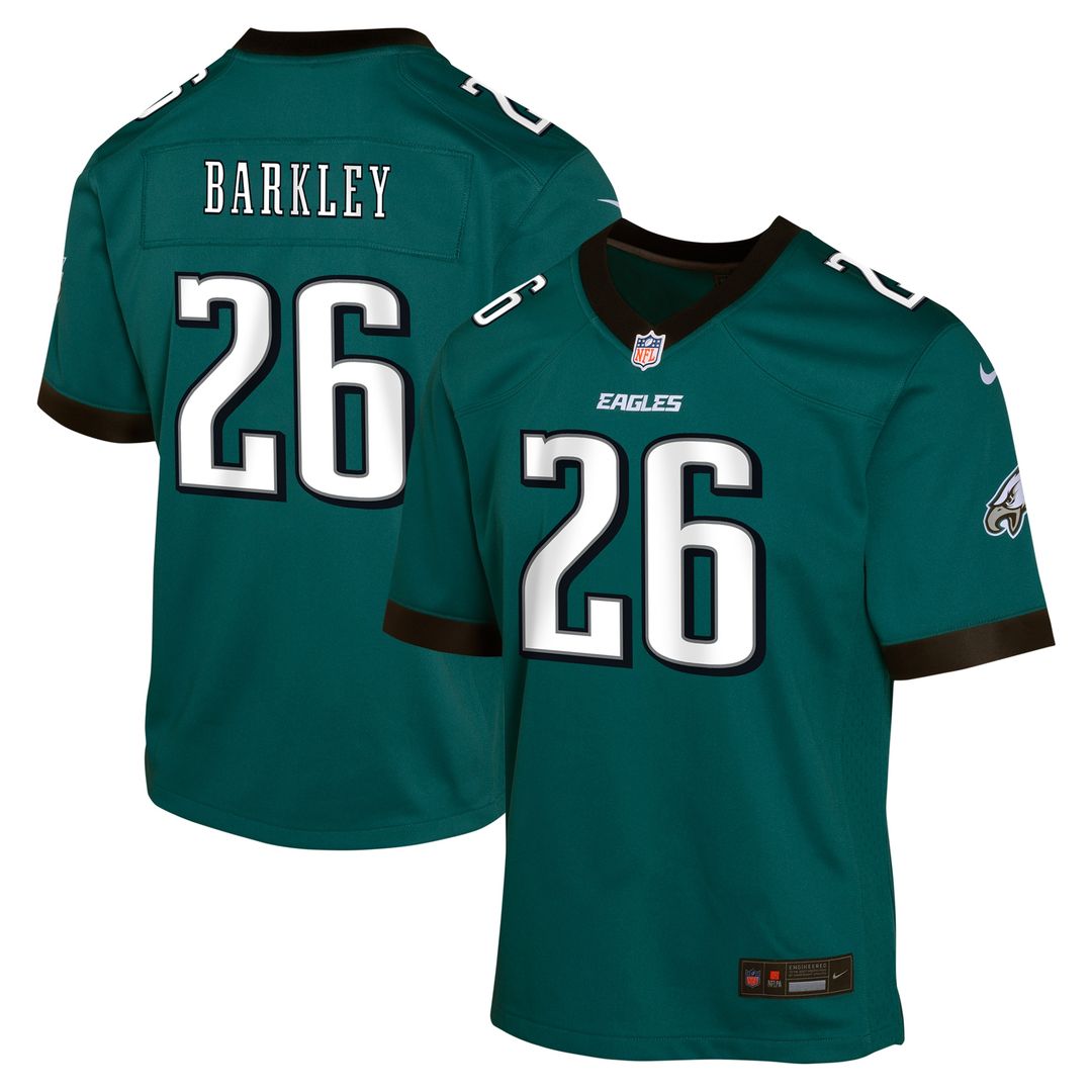 Saquon Barkley Philadelphia Eagles Nike Youth Game Jersey - Kelly Green