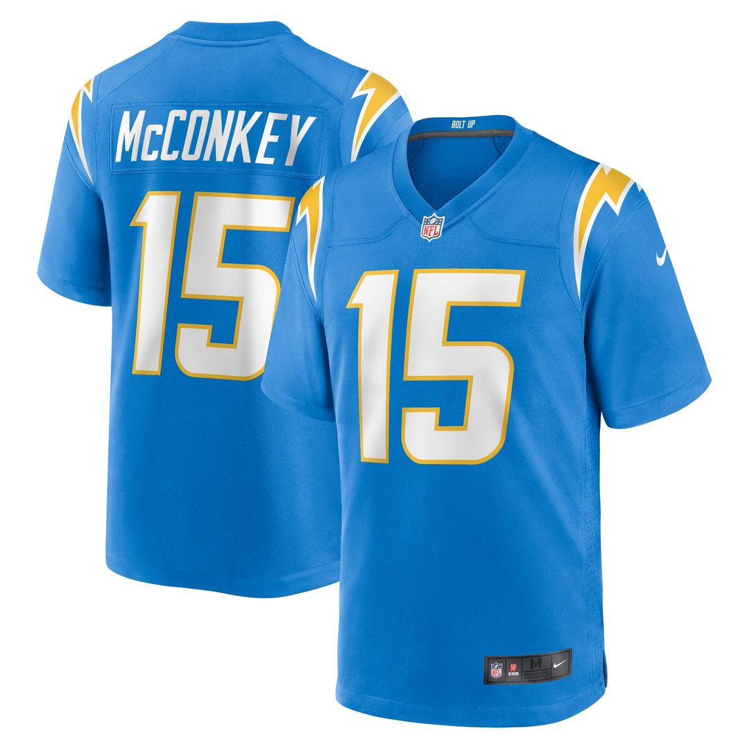 Ladd McConkey Los Angeles Chargers Nike Alternate Charger Power Game Player Jersey - Gold