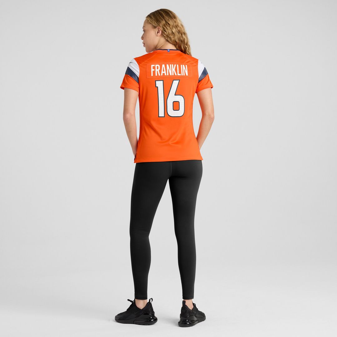 Troy Franklin Denver Broncos Nike Women's Team Game Jersey -  Orange