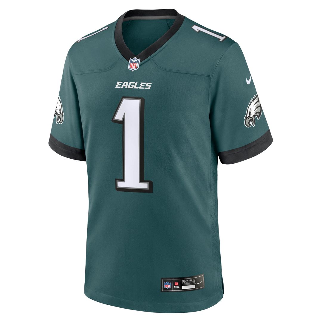 Jalen Hurts Philadelphia Eagles Nike Team Game Jersey - Midnight Green