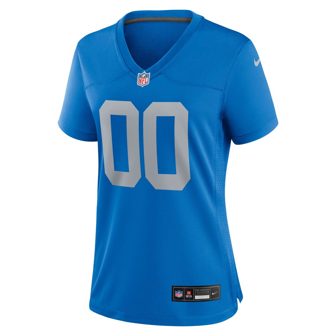 Detroit Lions Nike Women's Alternate Custom Game Jersey - Blue