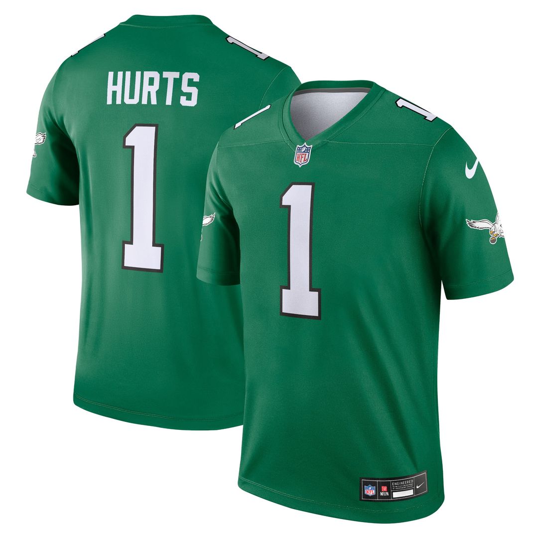 Jalen Hurts Philadelphia Eagles Nike Legend Player Performance Top - Green