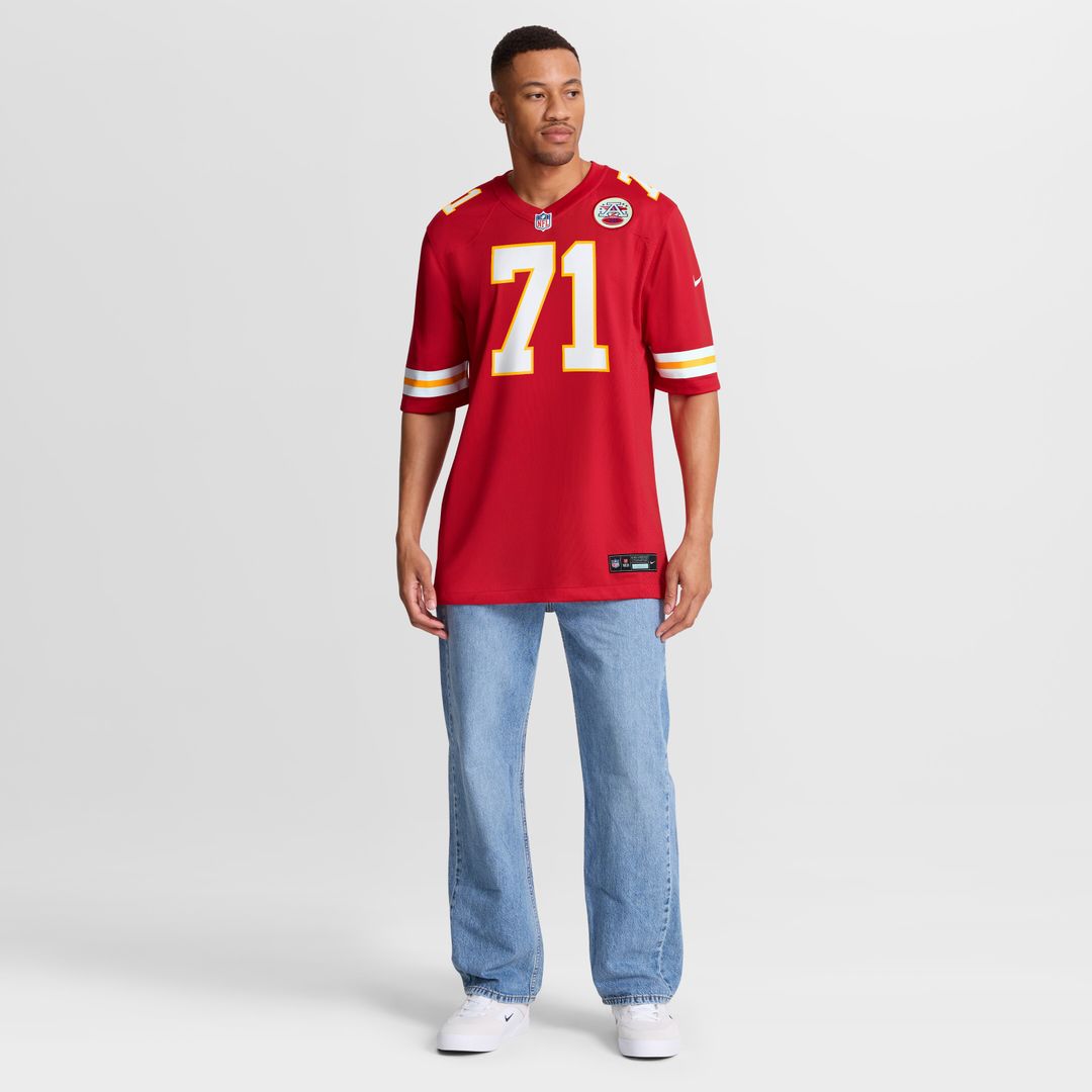 Josh Simmons Kansas City Chiefs Nike Team Game Jersey -  Red