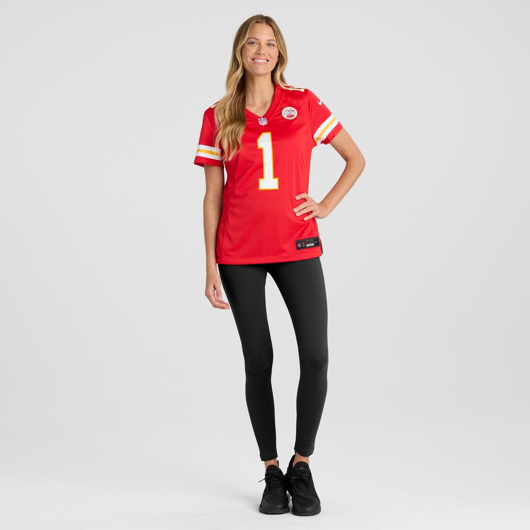 Number 1 Mom Kansas City Chiefs Nike Women's Game Jersey - Red