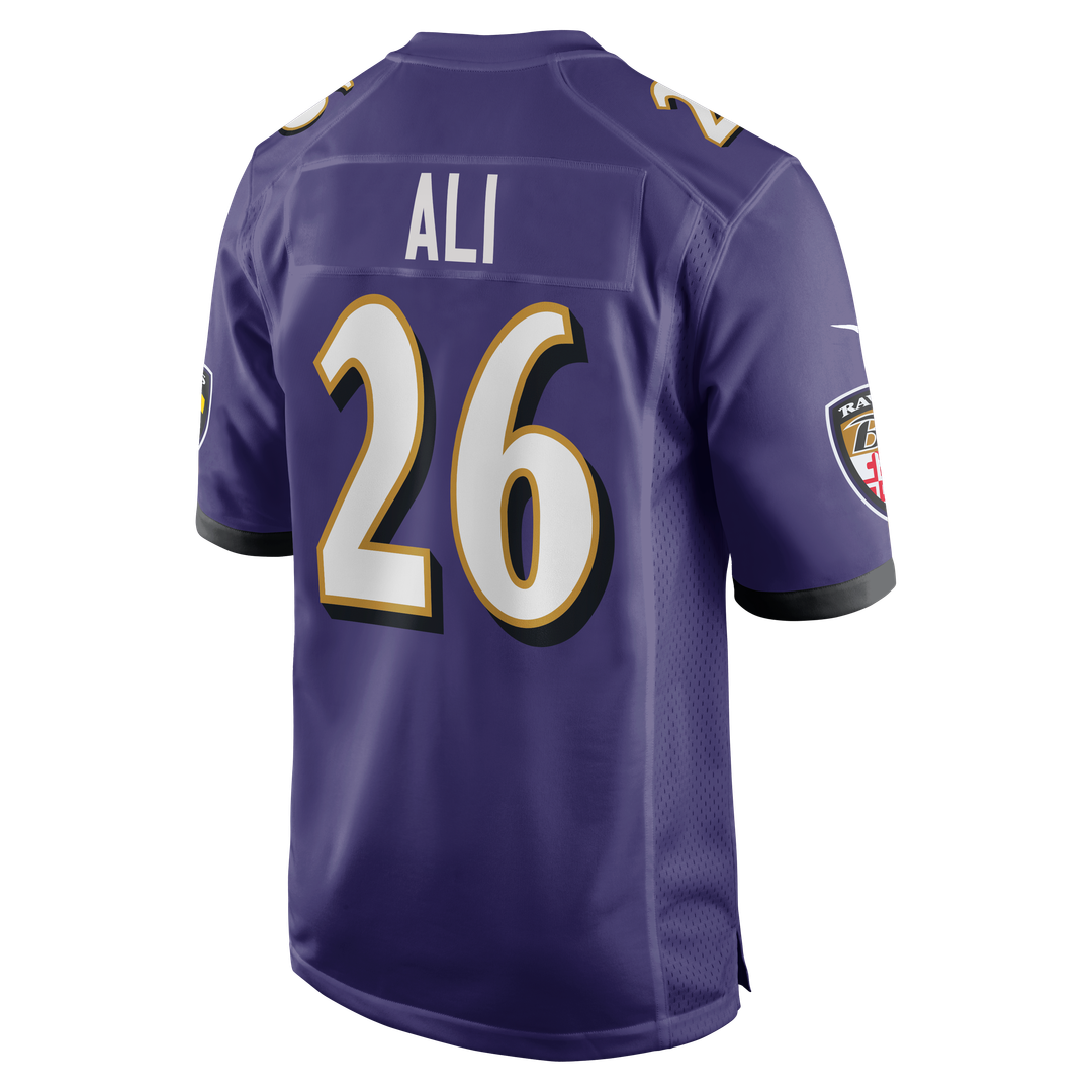 Rasheen Ali Baltimore Ravens Nike Team Game Jersey -  Purple