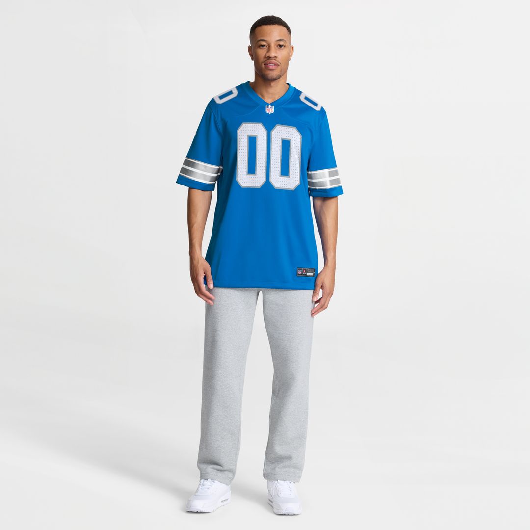 Detroit Lions Nike Custom Game Jersey - Blue