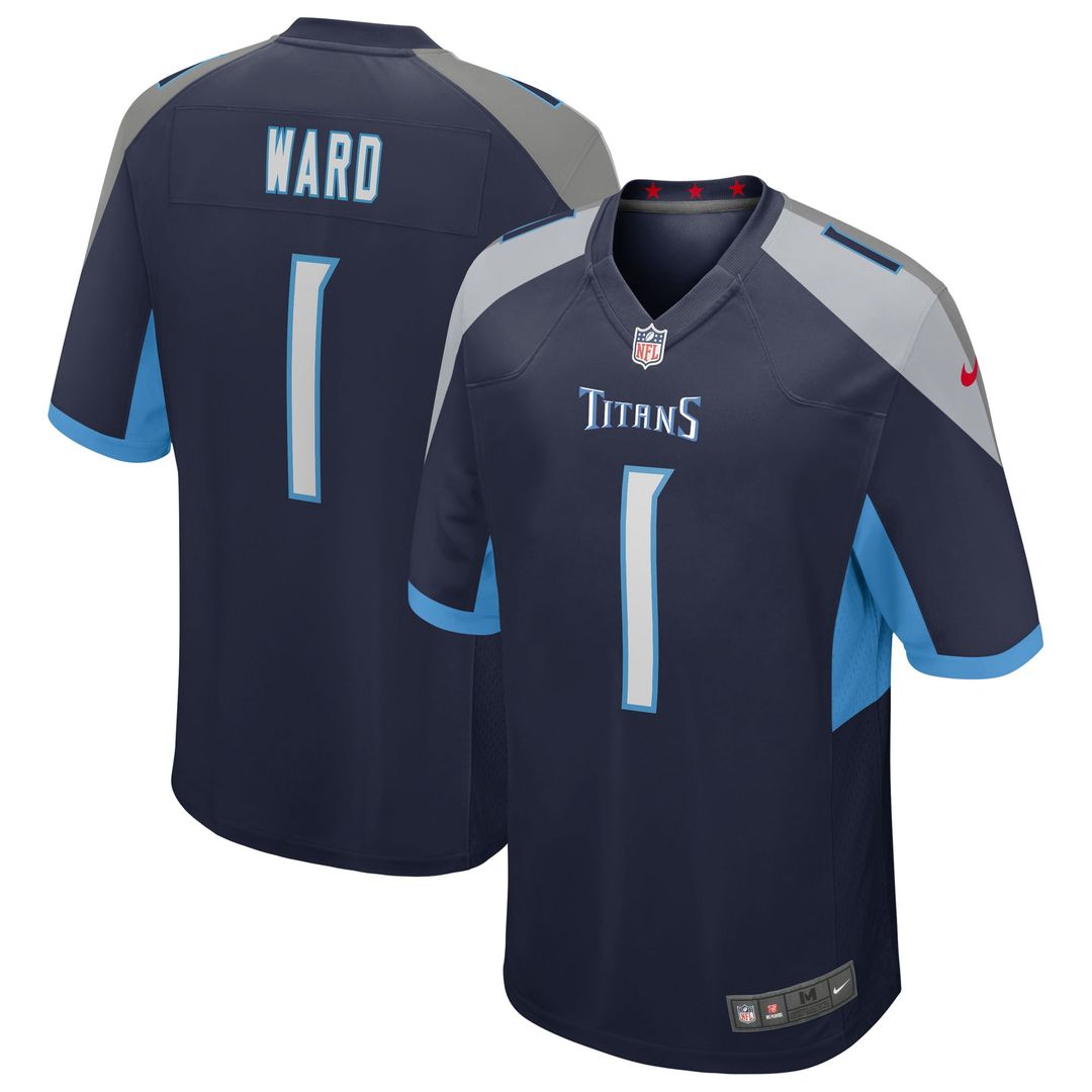 Cameron Ward Tennessee Titans Nike Team Game Jersey - Light Blue