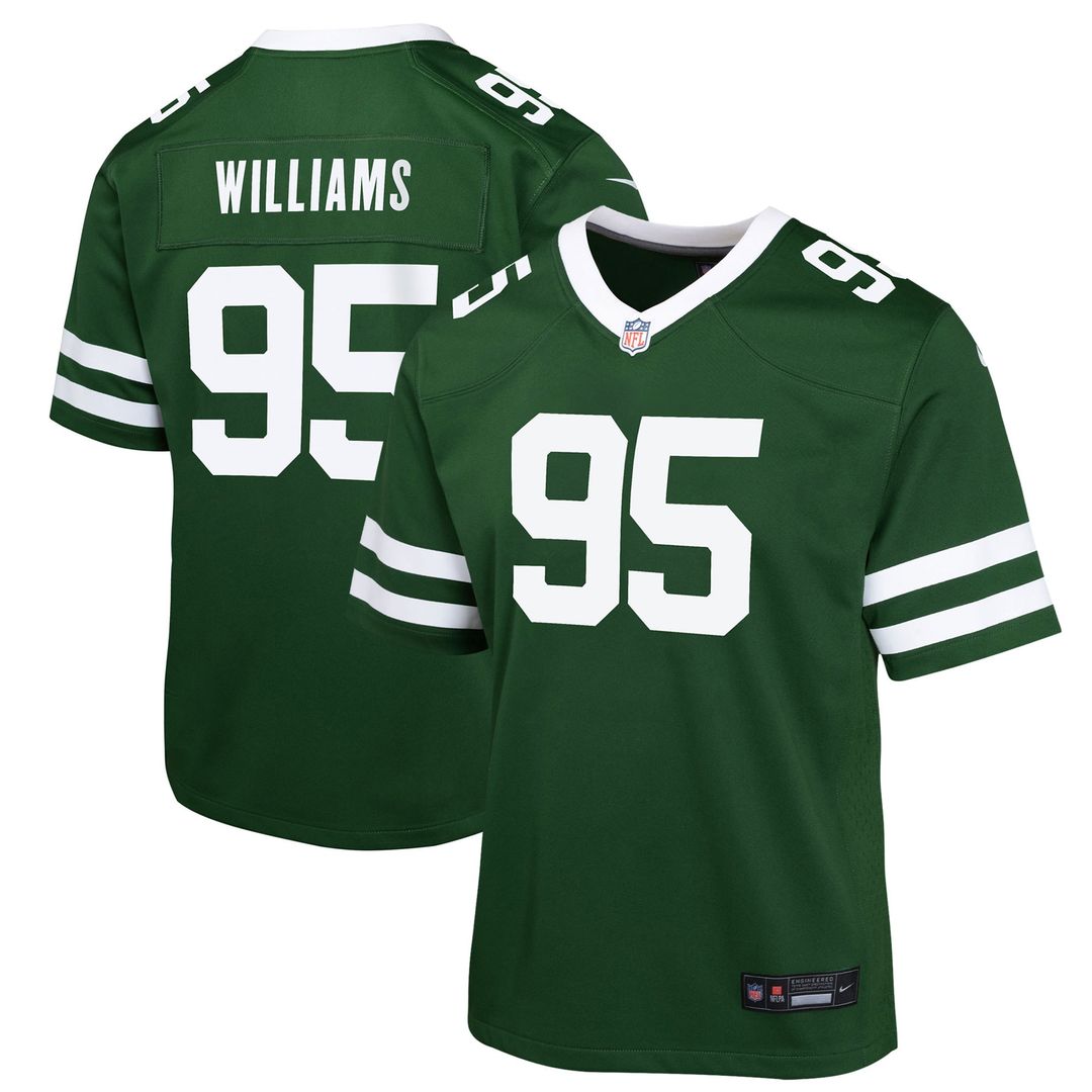 Quinnen Williams New York Jets Nike Youth Game Jersey - Black
