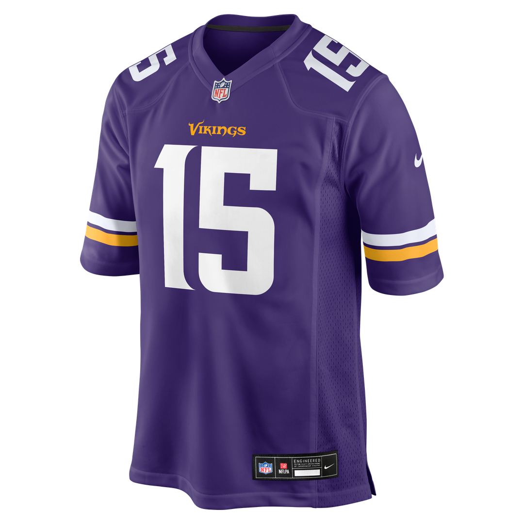 Dallas Turner Minnesota Vikings Nike  Player Game Jersey - Purple