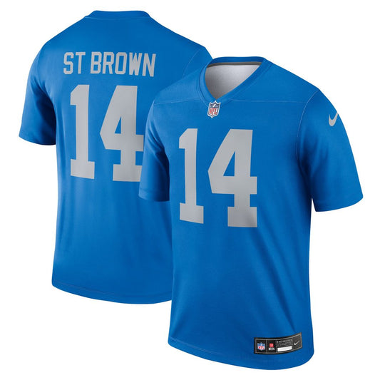 Amon-Ra St. Brown Detroit Lions Nike Legend Player Performance Top - Blue
