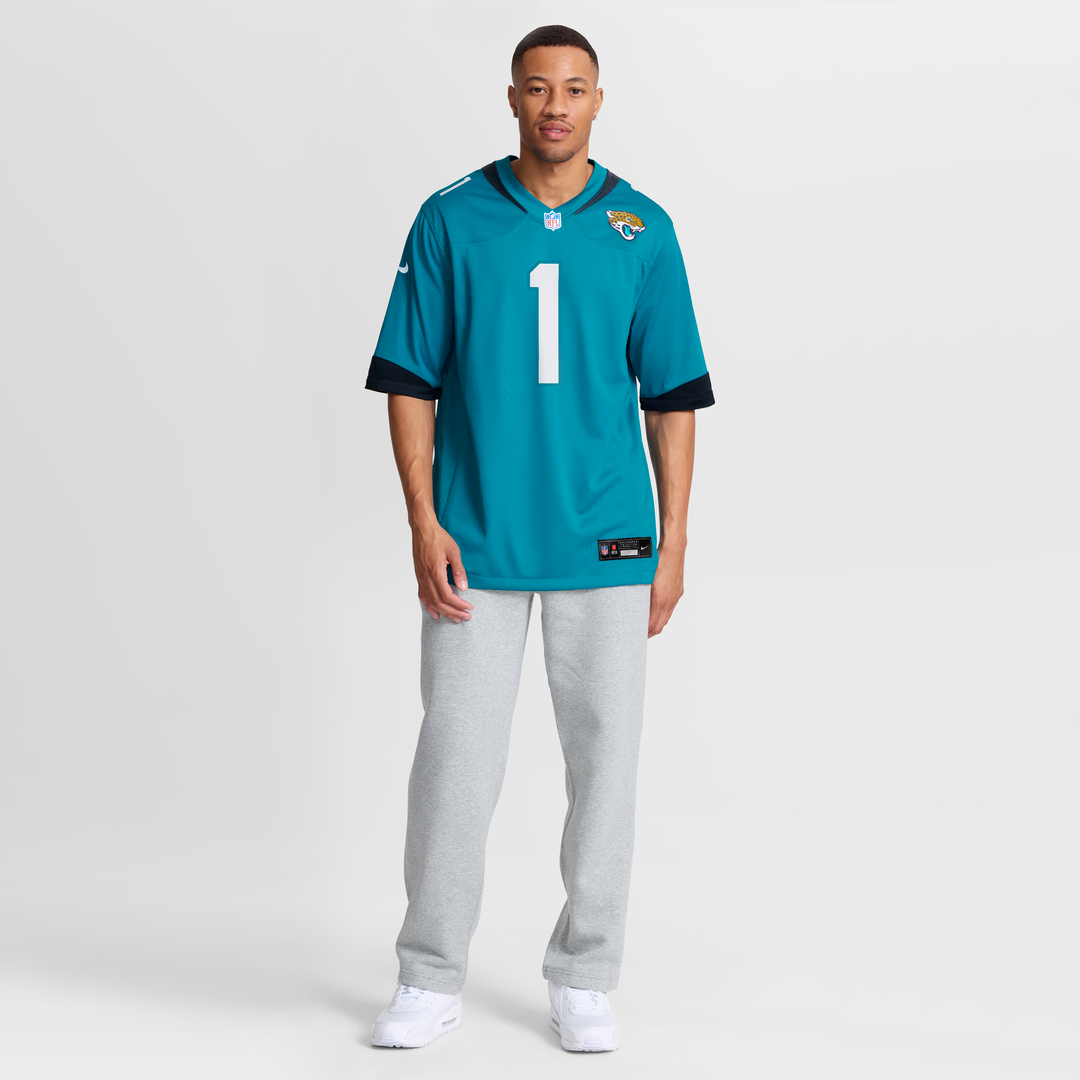 Number 1 Dad Jacksonville Jaguars Nike Game Jersey - Teal