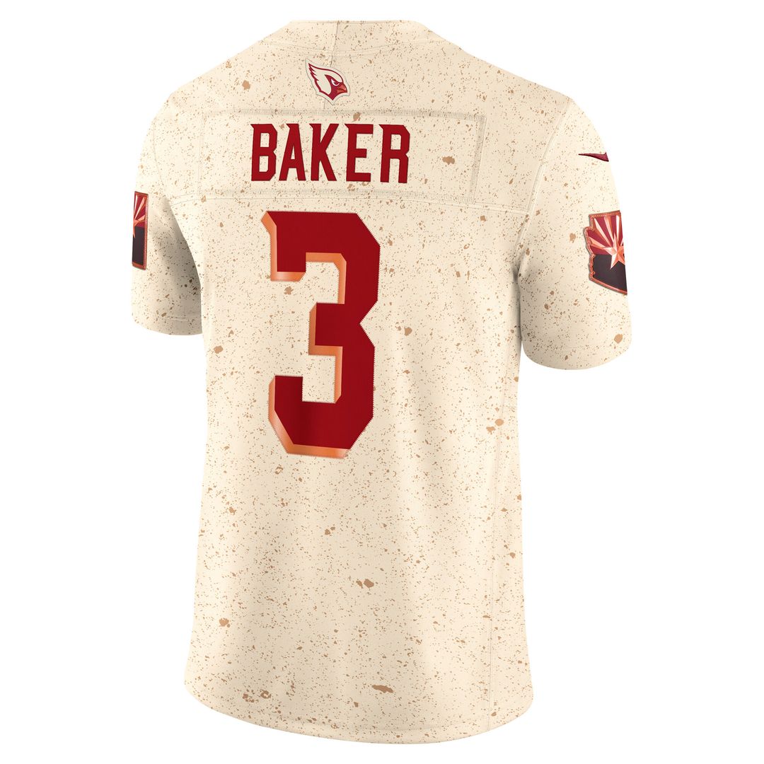 Budda Baker Arizona Cardinals Nike 2025 Rivalries Collection Stitched Limited Jersey - Natural