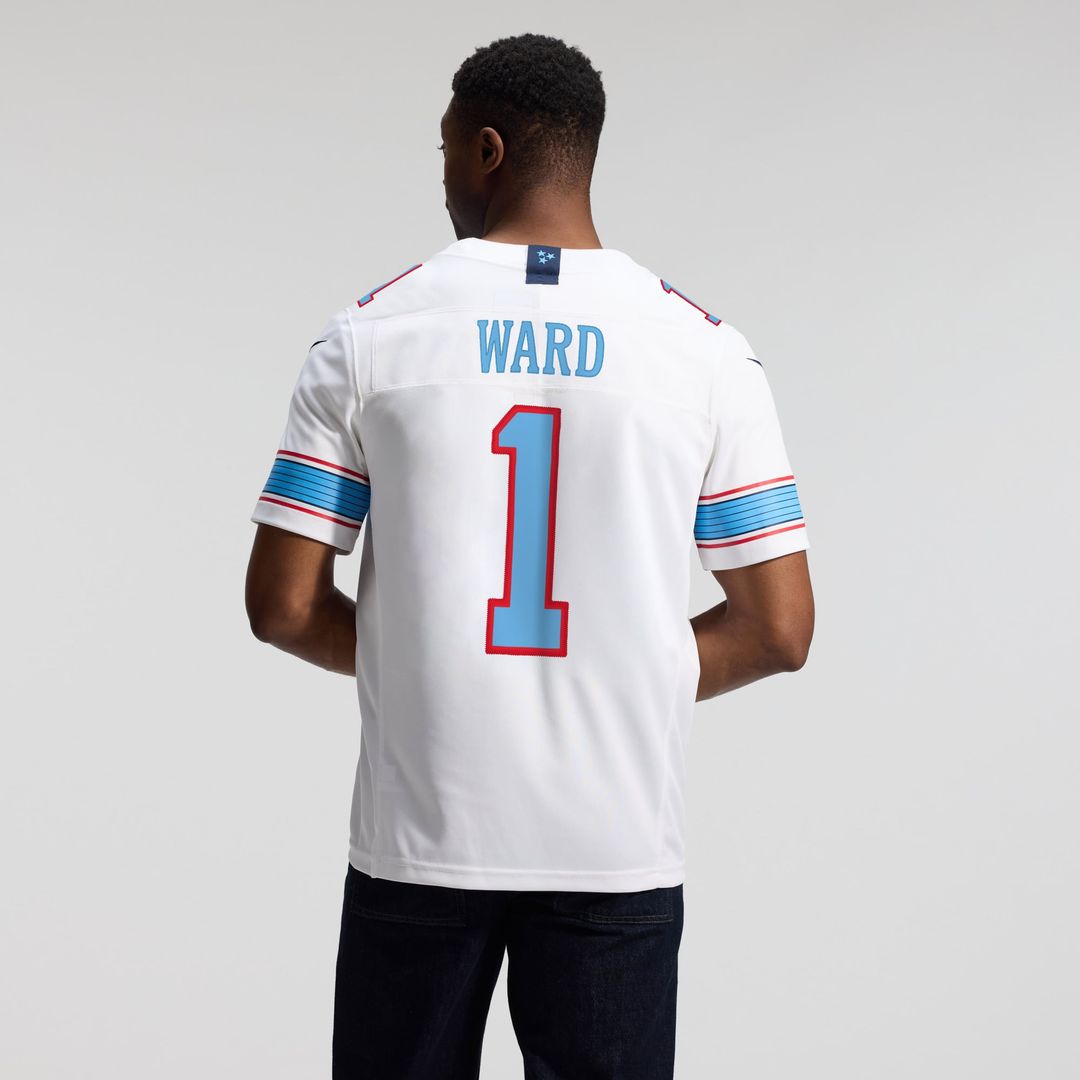 Cameron Ward Tennessee Titans Vapor F.U.S.E. Stitched Limited Jersey - Light Blue
