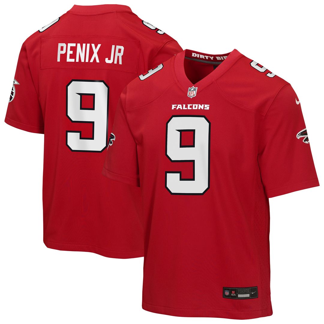 Michael Penix Jr. Atlanta Falcons Nike Youth Alternate Game Jersey - Black