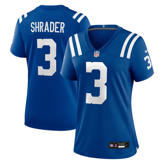 Spencer Shrader Indianapolis Colts Women's Team Game Jersey - Royal