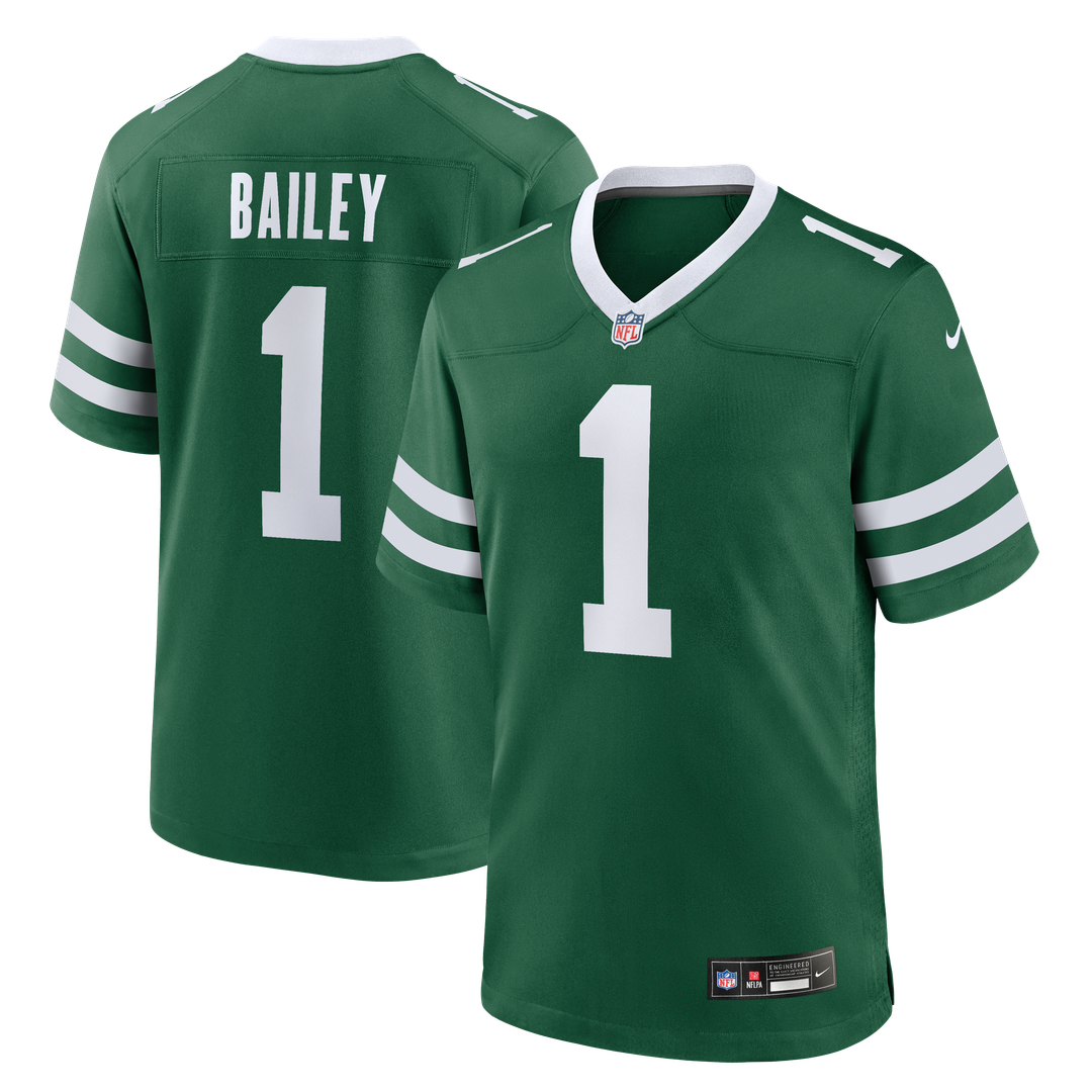 David Bailey New York Jets Nike Alternate Game Player Jersey - Legacy Black