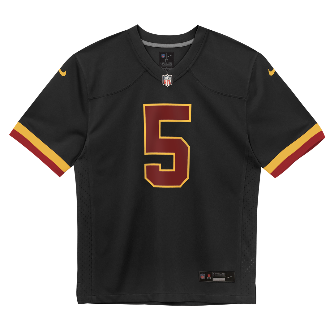 Jayden Daniels Washington Commanders Preschool Alternate Game Jersey - Black