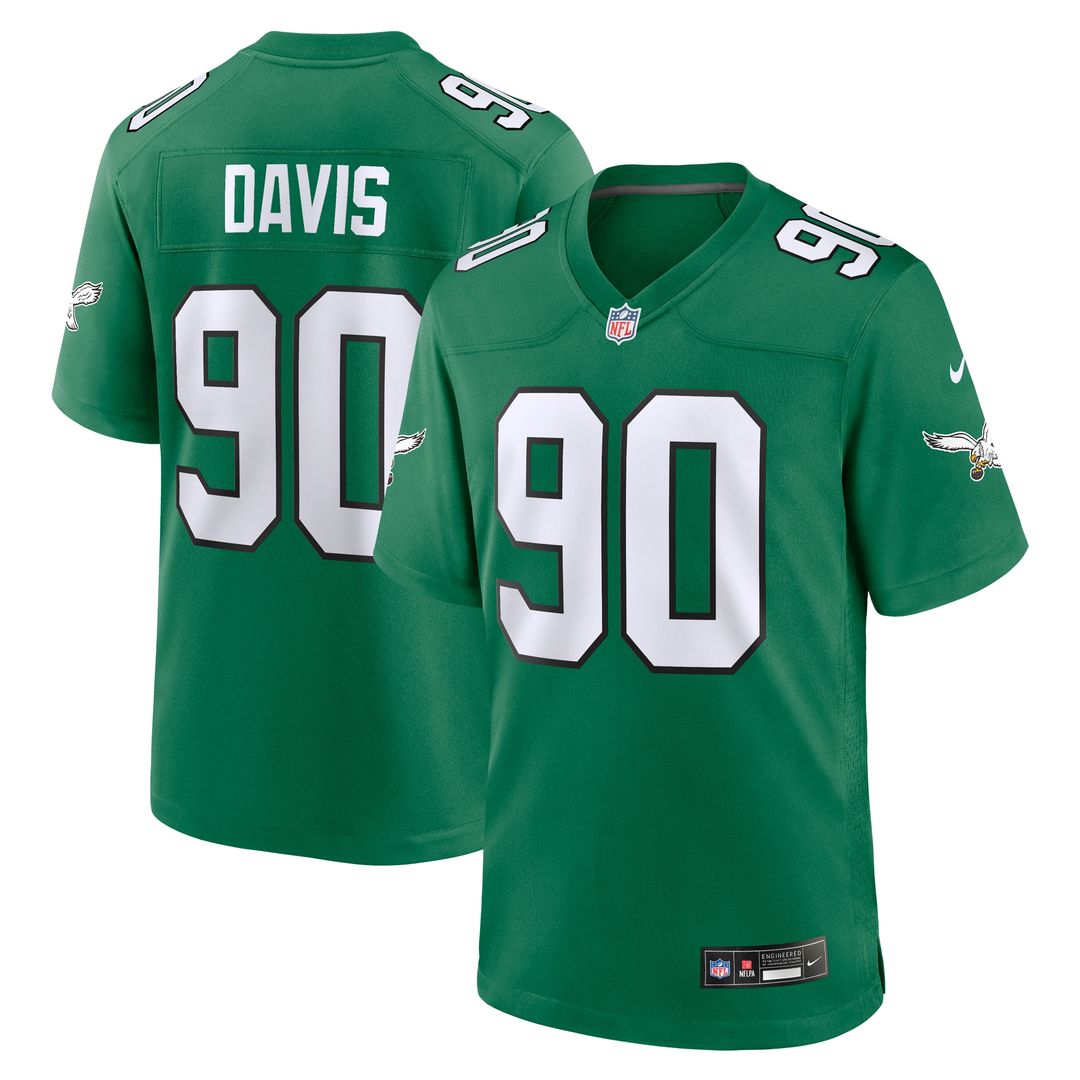 Jordan Davis Philadelphia Eagles Nike Team Game Jersey -  Midnight Green
