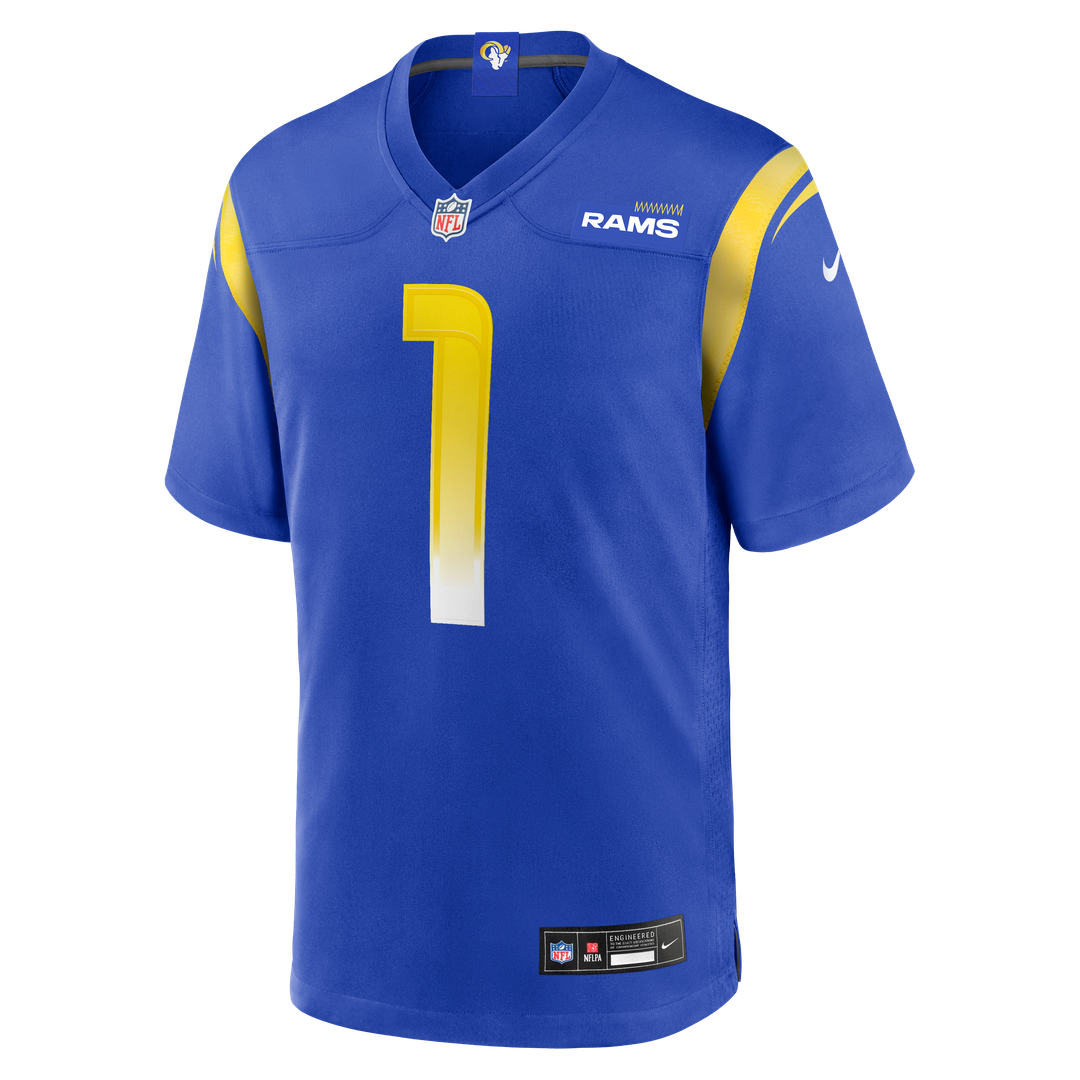 Number 1 Groom Los Angeles Rams Nike Game Jersey - Royal