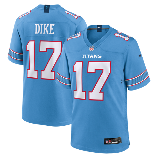 Chimere Dike Tennessee Titans Nike Team Game Jersey -  Light Blue