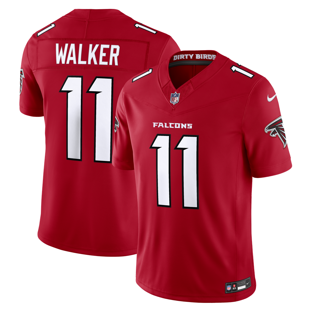 Jalon Walker Atlanta Falcons Nike Vapor F.U.S.E. Stitched Limited Jersey - Red