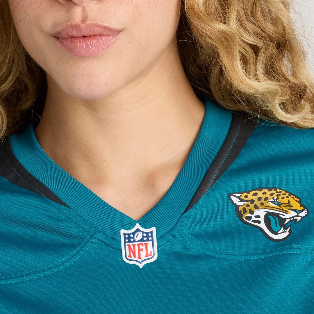 Travis Hunter Jacksonville Jaguars Nike Women's Team Game Jersey - Teal