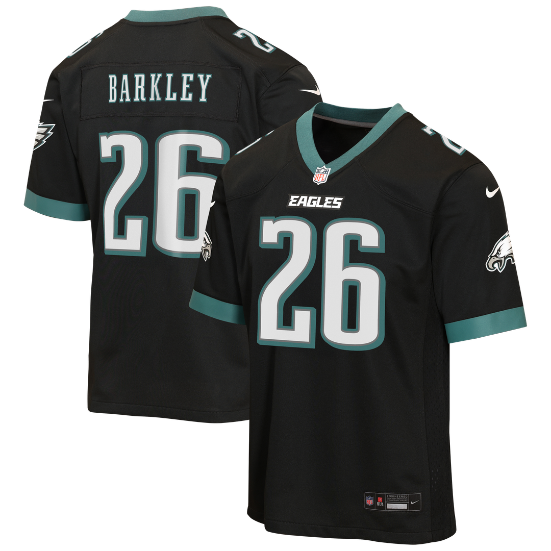 Saquon Barkley Philadelphia Eagles Nike Youth Team Game Jersey - Midnight Green