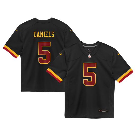 Jayden Daniels Washington Commanders Nike Preschool Alternate Game Jersey - Black