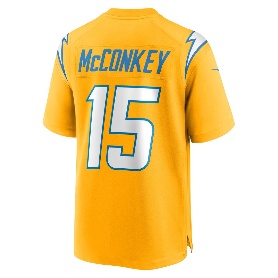 Ladd McConkey Los Angeles Chargers Nike Alternate Charger Power Game Player Jersey - Gold