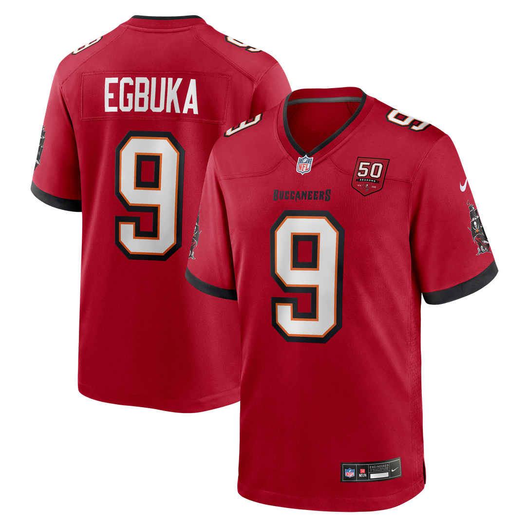 Emeka Egbuka Tampa Bay Buccaneers Nike  Team Game Jersey - Red