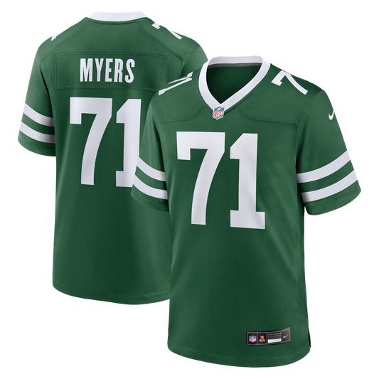 Josh Myers New York Jets Nike Team Game Jersey - Legacy Green