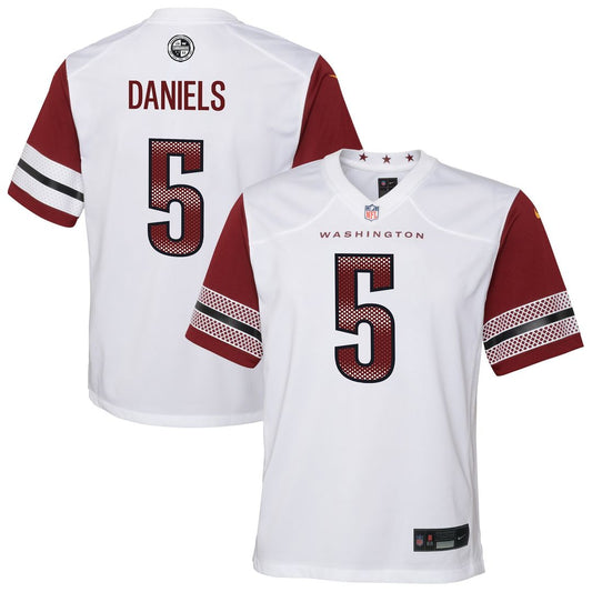 Jayden Daniels Washington Commanders Nike Youth Game Jersey - White