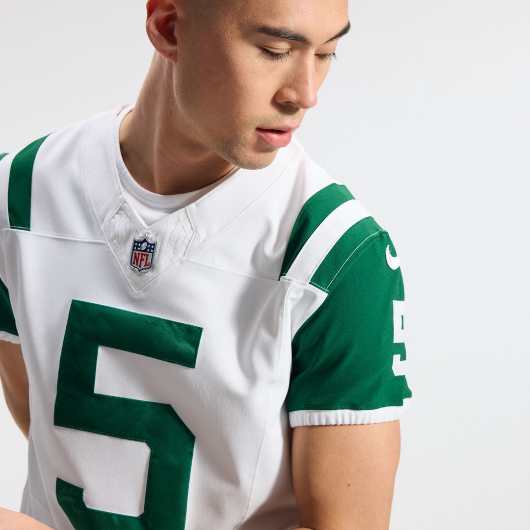Garrett Wilson New York Jets Nike Classic Alternate Vapor F.U.S.E. Elite Jersey - White