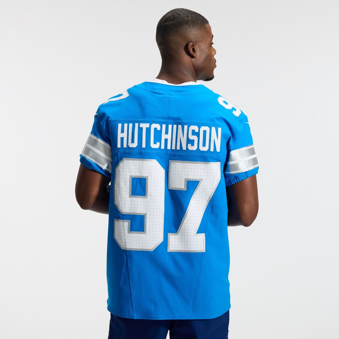 Aidan Hutchinson Detroit Lions Nike Alternate Vapor F.U.S.E. Elite Jersey - Black