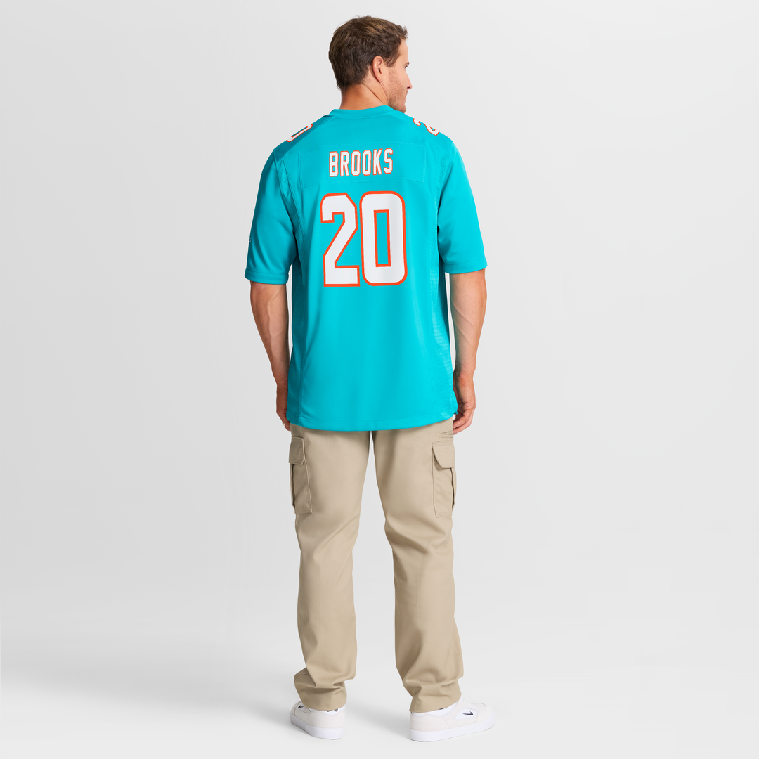 Jordyn Brooks Miami Dolphins Nike  Game Jersey -  Aqua