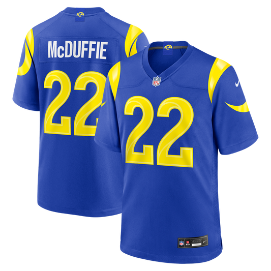 Trent McDuffie Los Angeles Rams Nike Team Game Player Jersey - Royal
