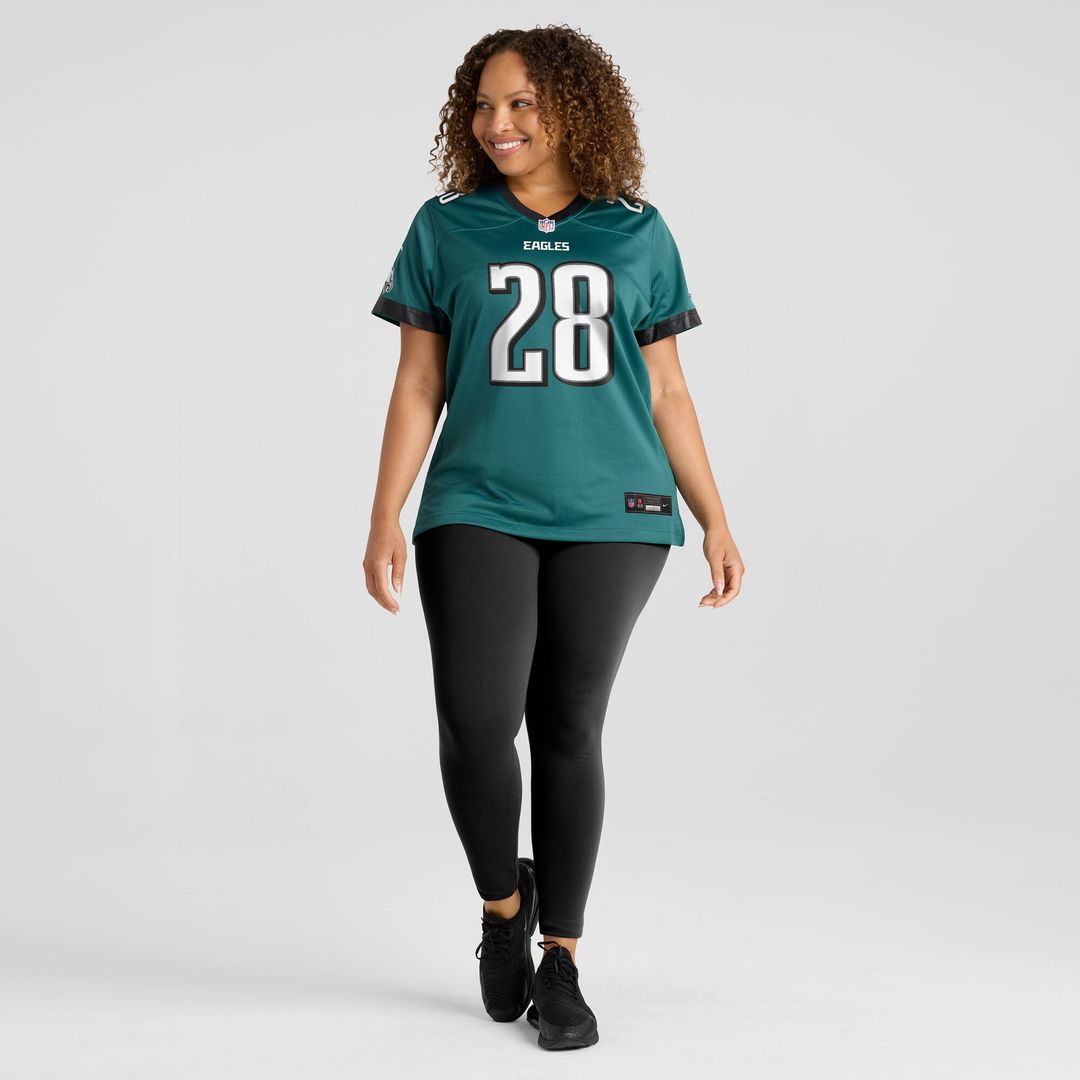 Will Shipley Philadelphia Eagles Nike Women's Team Game Jersey - Midnight Green