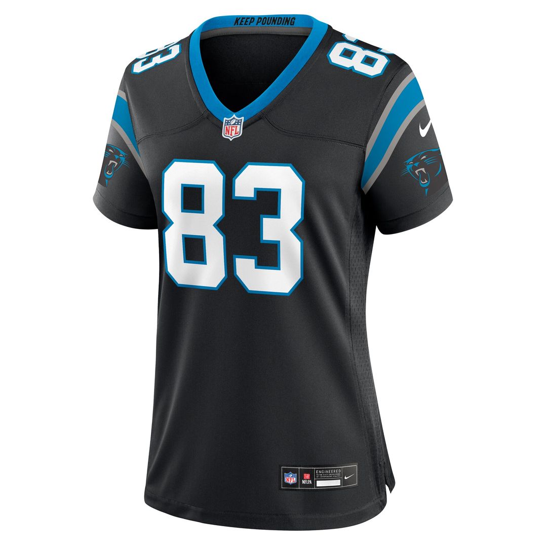 David Moore Carolina Panthers Nike Women's  Game Jersey -  Black