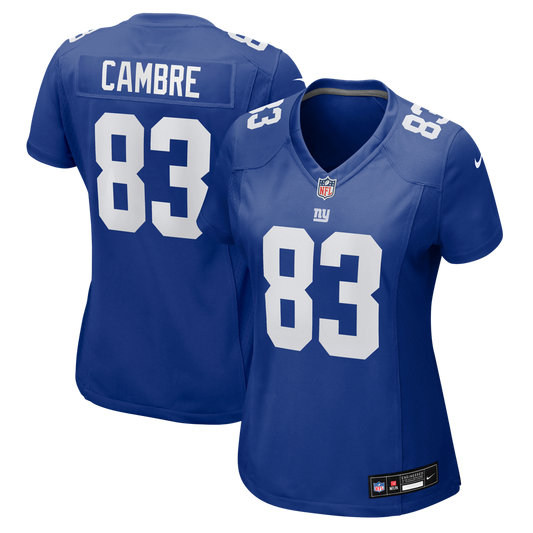 Dalen Cambre New York Giants Nike Women's Team Game Jersey -  Royal