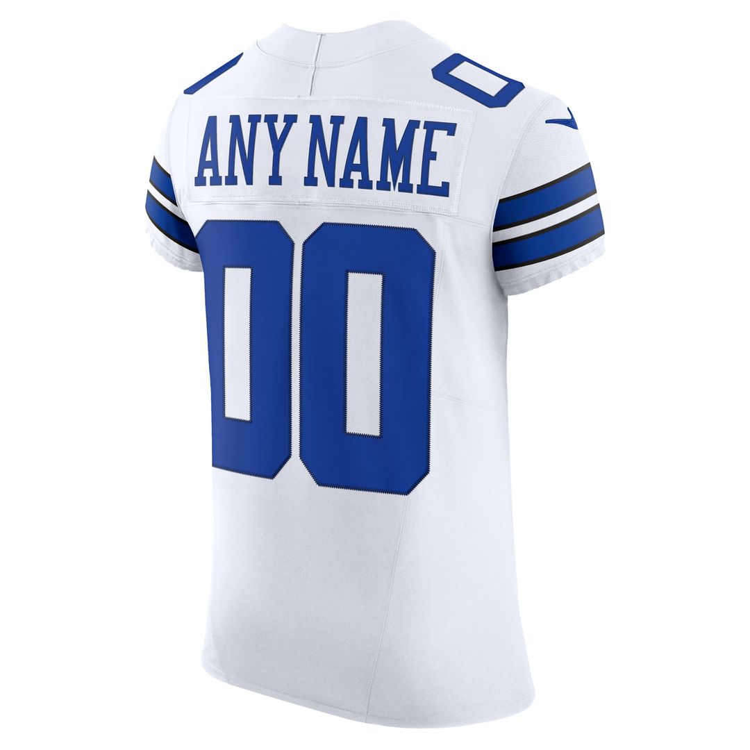 Dallas Cowboys Nike Vapor F.U.S.E. Elite Custom Jersey - White