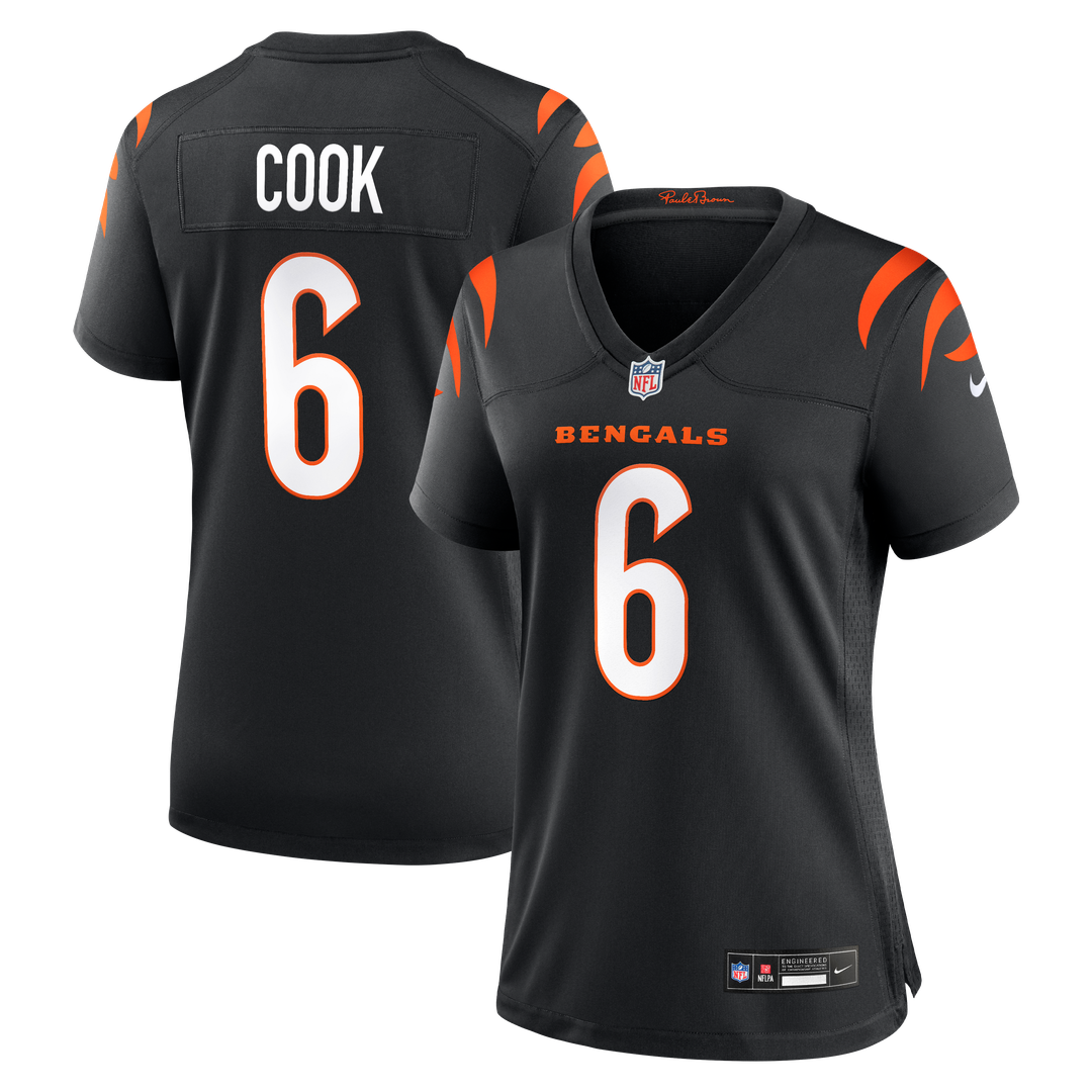 Bryan Cook Cincinnati Bengals Nike Women's Team Game Jersey -  Black