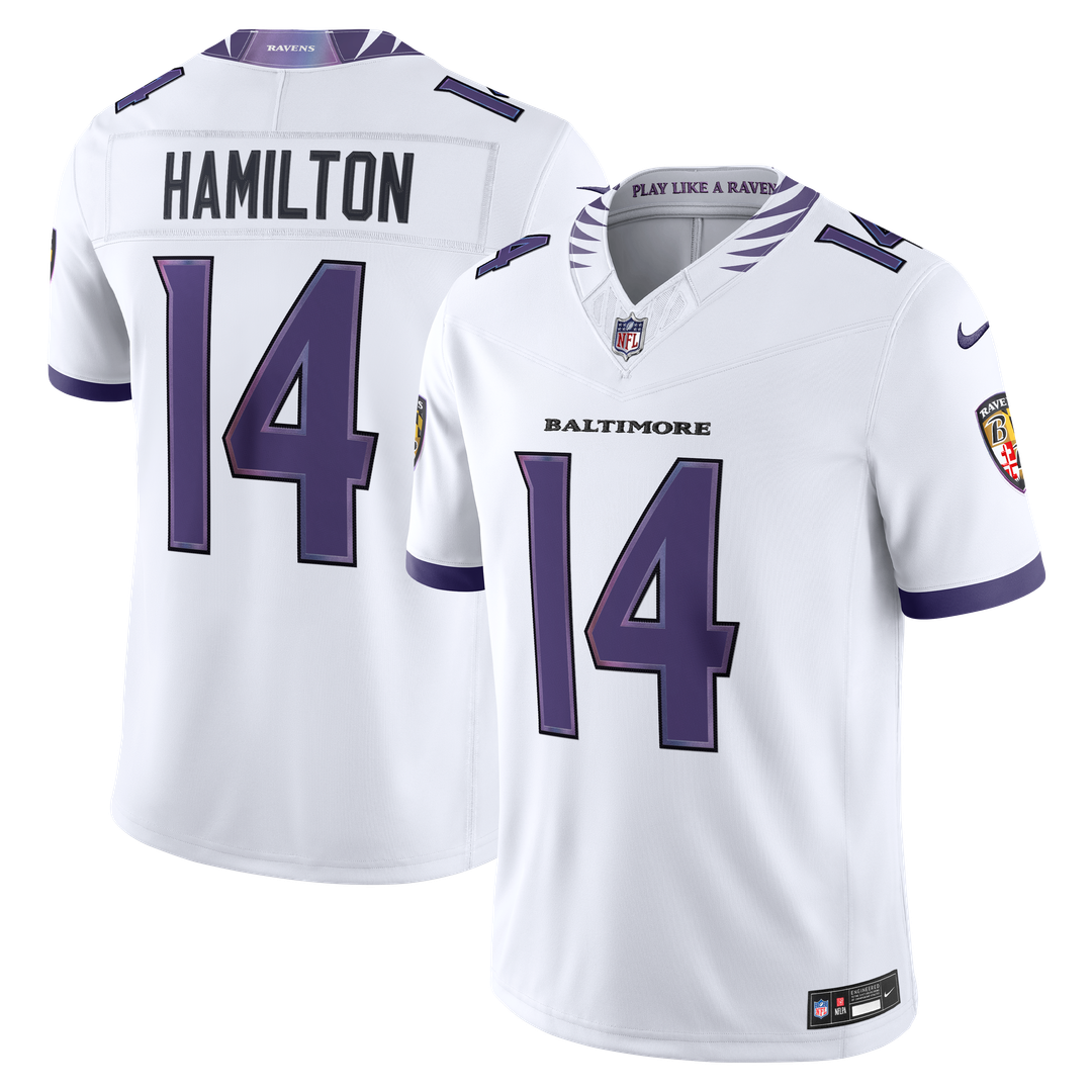 Kyle Hamilton Baltimore Ravens Nike Vapor F.U.S.E. Stitched Limited Jersey - Purple