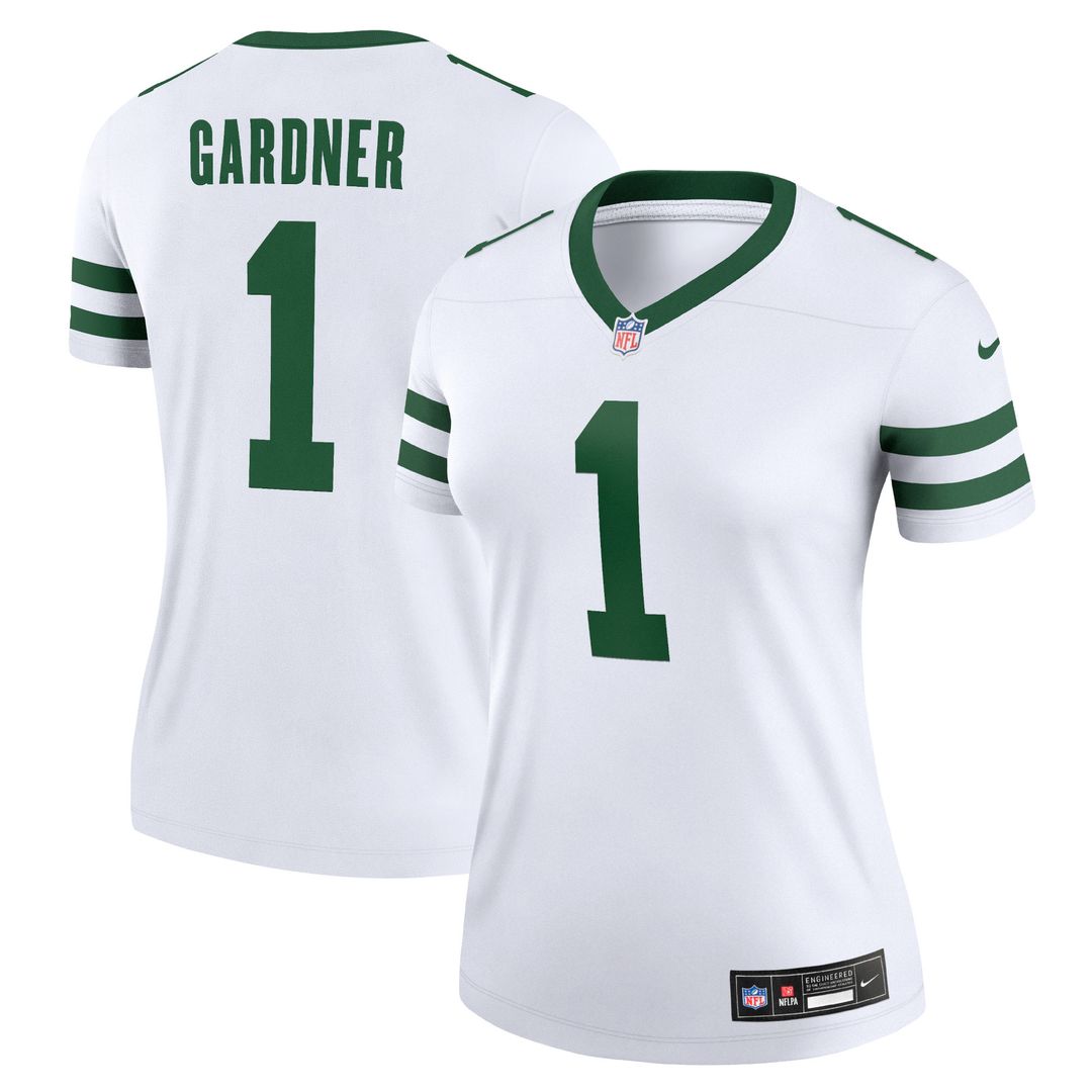 Ahmad Sauce Gardner New York Jets Nike Women's Legend Player Performance Top - Legacy Green