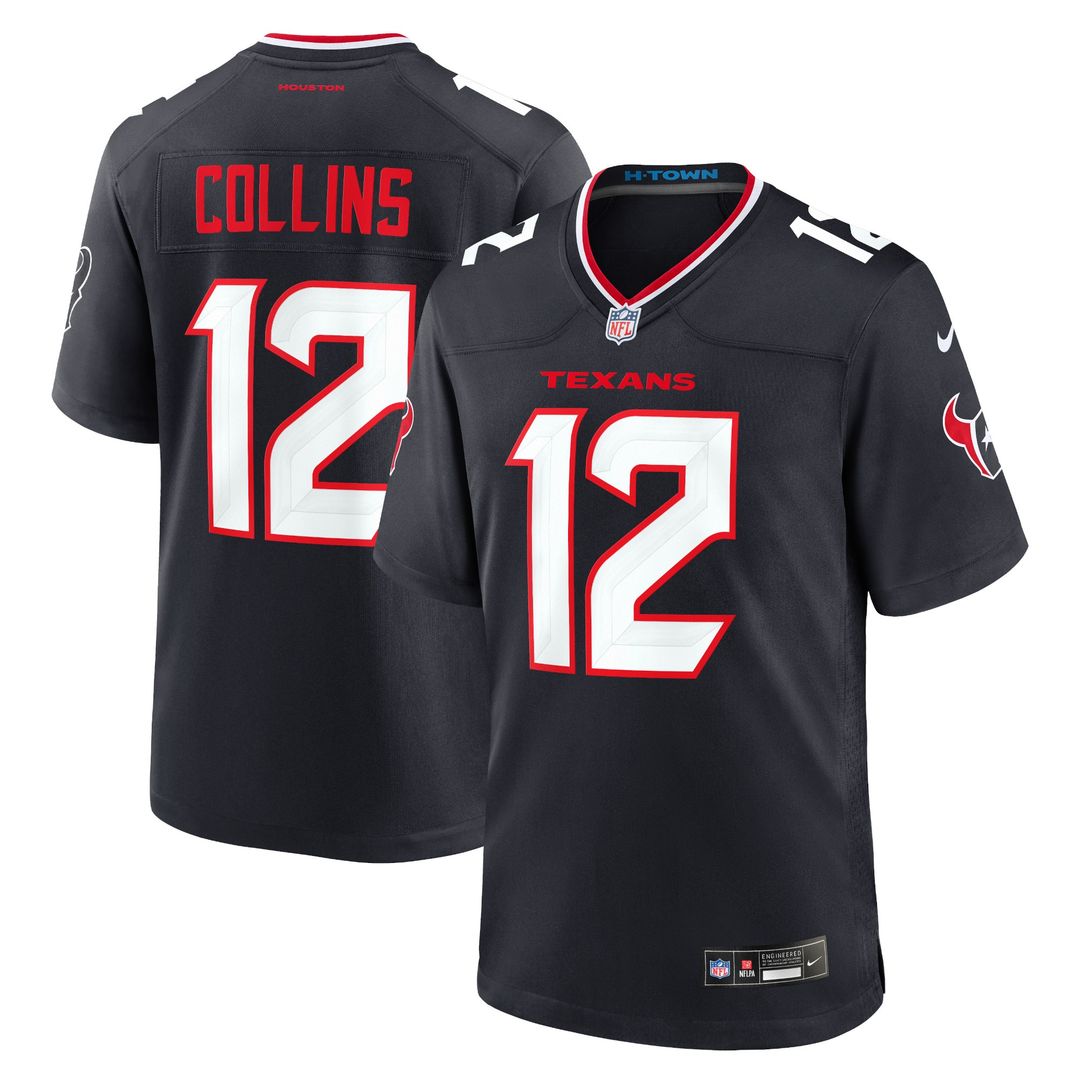 Nico Collins Houston Texans Nike Alternate Game Jersey -  Red