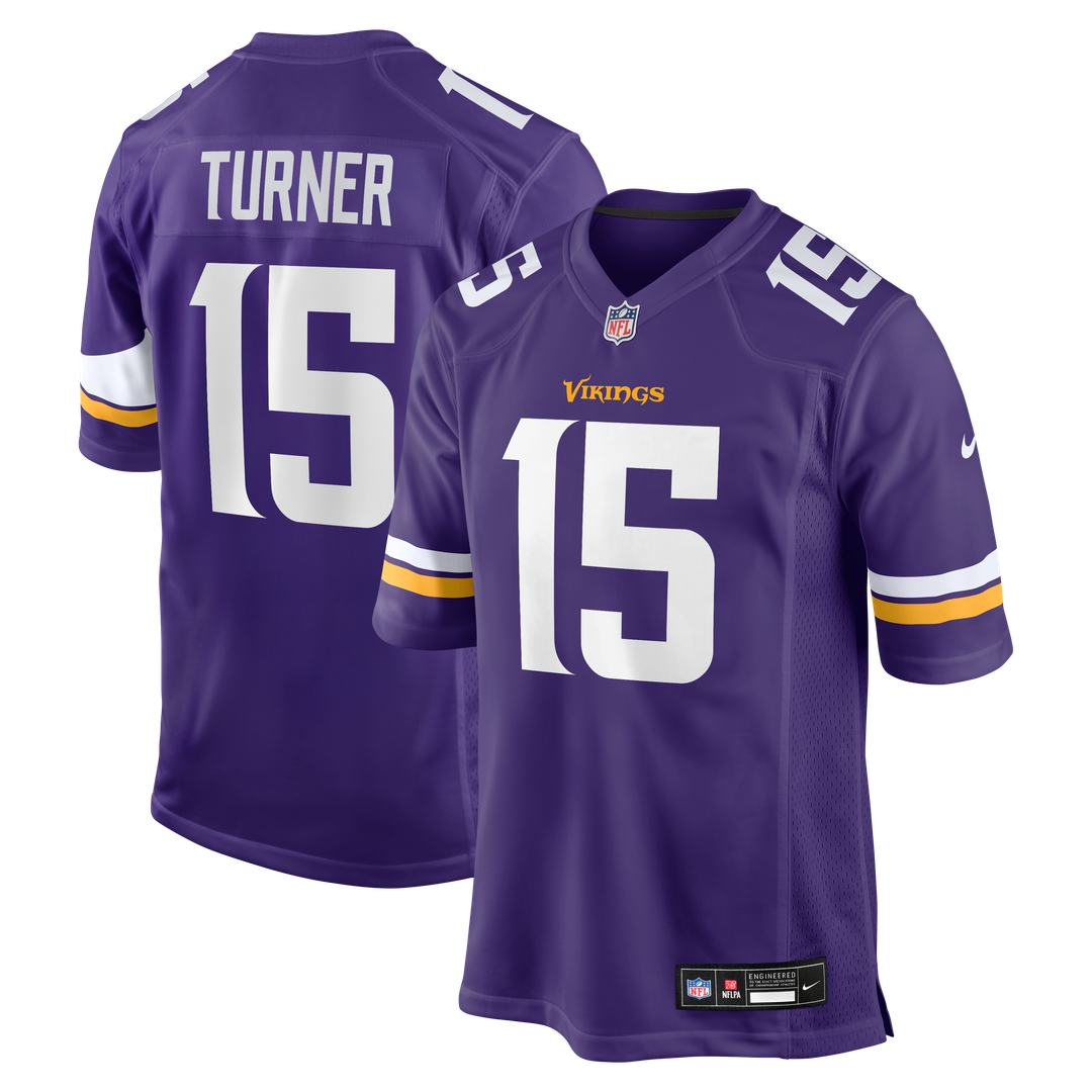 Dallas Turner Minnesota Vikings Nike  Player Game Jersey - Purple