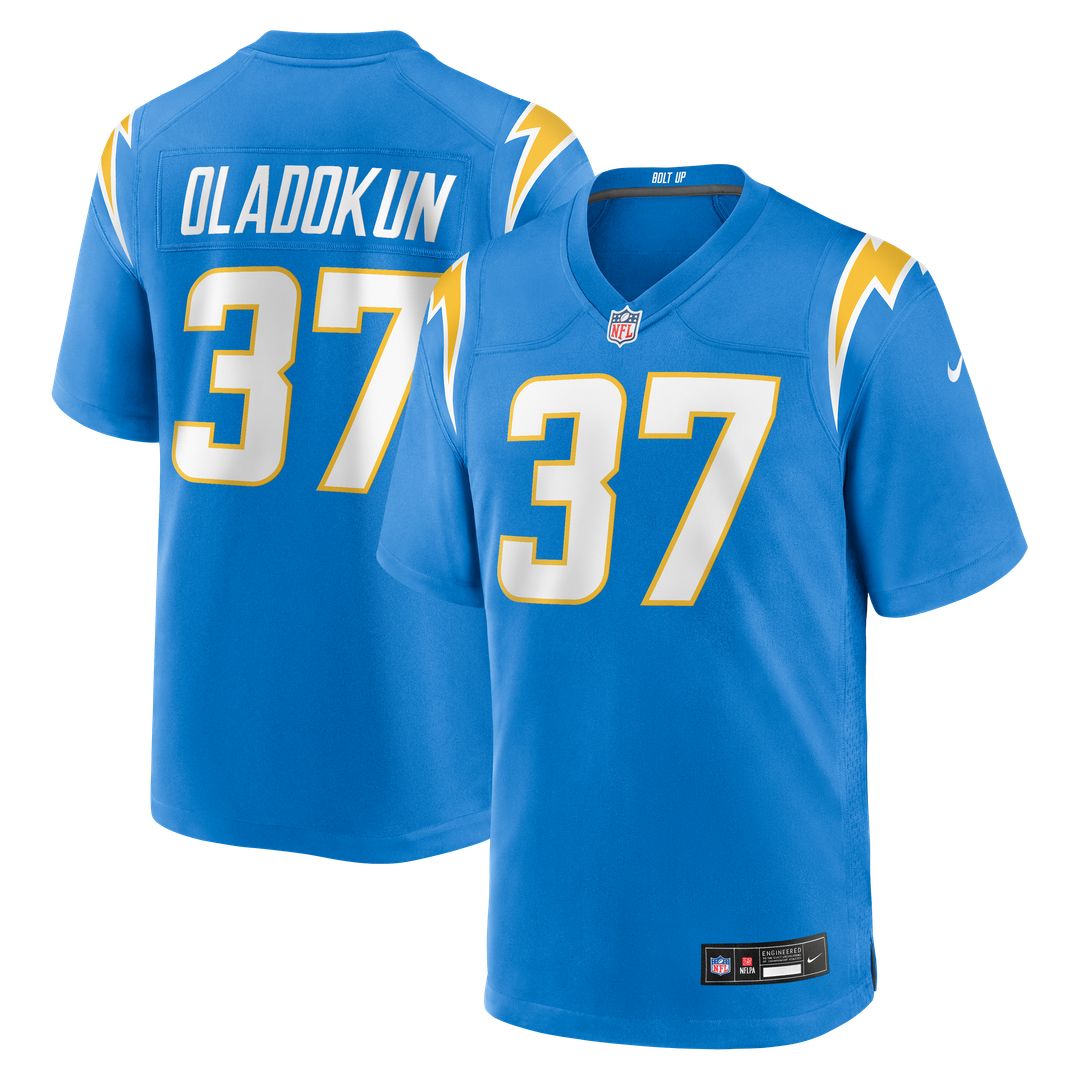 Jordan Oladokun Los Angeles Chargers Nike Team Game Jersey -  Powder Blue